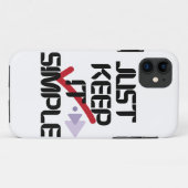 Hou het simpel | Minimalistische iPhone hoesje (Achterkant (horizontaal))