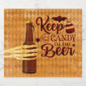 Hou het Snoep, ik neem Bier mee. Etiket (Enkel label)