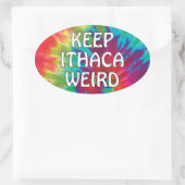Hou Ithaca raar Ovale Sticker (Tas)