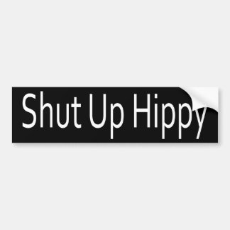 Hou je bek Hippie Bumpersticker