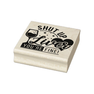 Hou Je Bek Lever Citaat Rubberstempel