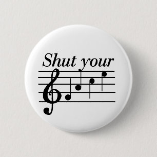 Hou je F-a-c-e T-shirts en Gifts dicht. Ronde Button 5,7 Cm