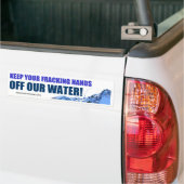 Hou je frackkoppels uit ons water bumpersticker (Op Truck)
