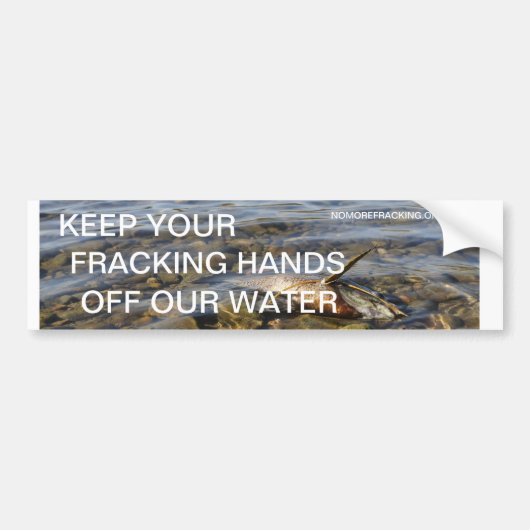 Hou je frackkoppels uit ons water bumpersticker (Voorkant)