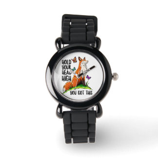Hou je hoofd hoog, je hebt deze vos horloge