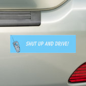 Hou je kop en stuur. bumpersticker (Op auto)