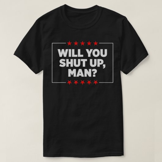 Hou je kop, Man T-shirt (Design voorkant)