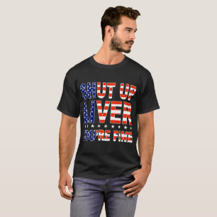 hou je kop met je lever in amerika t-shirt