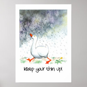 'Hou je kop omhoog!' Poster