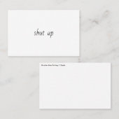 Hou je kop visitekaartje (Voorkant / Achterkant)