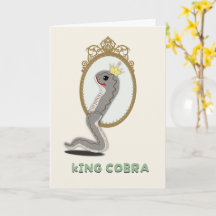 Hou Je Kroon Omhoog Grappige Cobra Aanmoedigingska