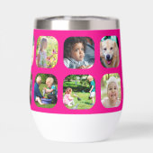 Hou je moeder multi foto collage Moederdag roze (Achterkant)