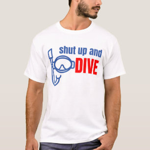 Hou je mond en duik t-shirt