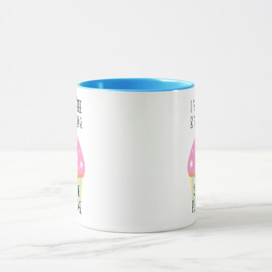 Hou je mond en neem een cupcake mok (Midden)