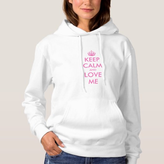 Hou je mond met roze tekst | hoodie (Voorkant)