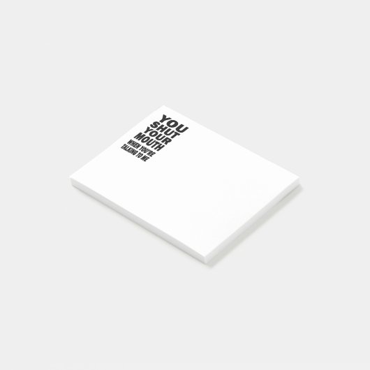 Hou je mond. post-it® notes (Schuin)