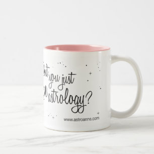 Hou je niet van astrologie? tweekleurige koffiemok