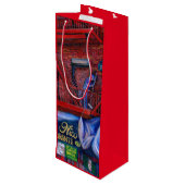 Hou je niet van rode verf? wijn cadeautas (Achterkant Gekanteld)