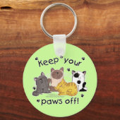 Hou je poten uit (katten) sleutelhanger (Voorkant)