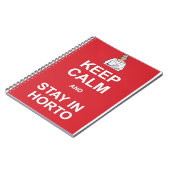 Hou je rustig en blijf in de wacht notitieboek (Linkerzijde)