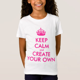 Hou je rustig en creëer je eigen — Roze T-shirt