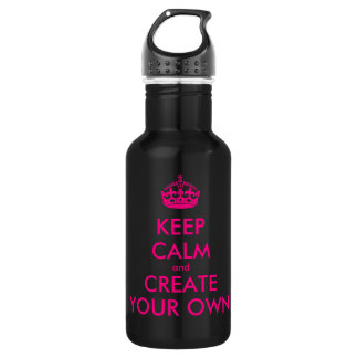 Hou je rustig en creëer je eigen — Roze Waterfles