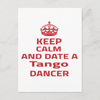 Hou je rustig en date met een Tango danser. Briefkaart