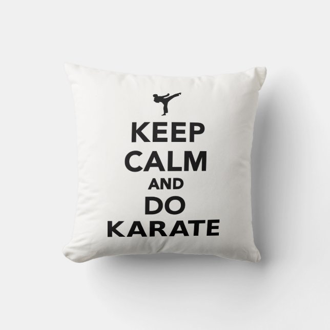 Hou je rustig en doe Karate het Kussen (Voorkant)