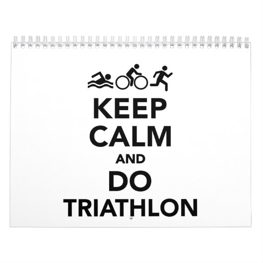 Hou je rustig en doe triathlon. kalender (Hoes)
