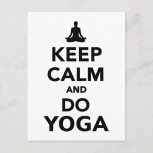 Hou je rustig en doe Yoga Briefkaart