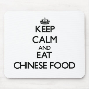 Hou je rustig en eet Chinees eten Muismat