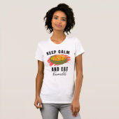 Hou je rustig en eet KIMCHI op T-shirt (Voorkant volledig)
