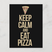 Hou je rustig en eet pizza briefkaart (Voorkant)