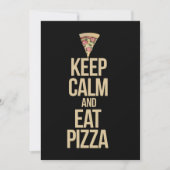 Hou je rustig en eet pizza kaart (Voorkant)