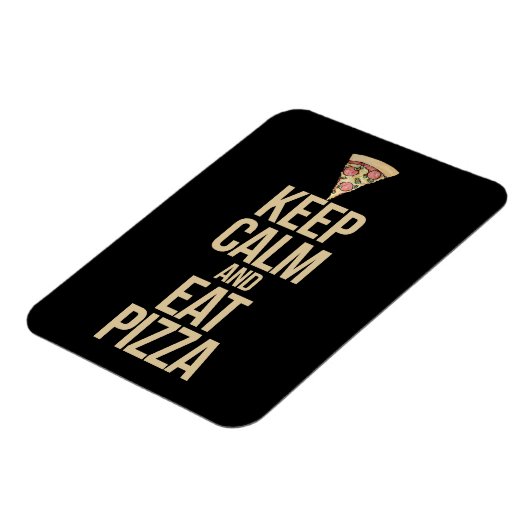 Hou je rustig en eet pizza magneet (Linkerzijde)