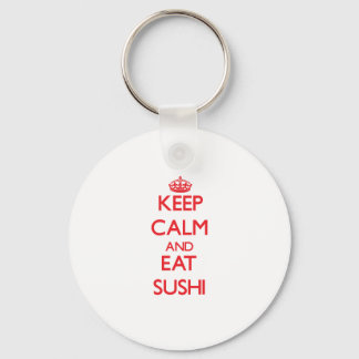 Hou je rustig en eet Sushi op Sleutelhanger