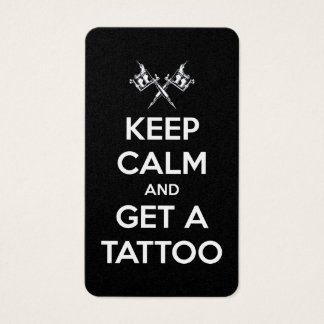 Hou je rustig en haal een tattoo visitekaartje