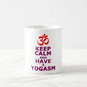 Hou je rustig en heb een yoga sm koffiemok
