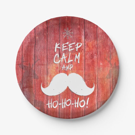 Hou je rustig en Ho-Ho-ho. Papieren Bordje (Voorkant)