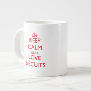 Hou je rustig en hou van Biscuits Extra Grote Mok