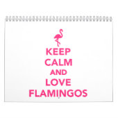 Hou je rustig en hou van Flamingos Kalender (Hoes)