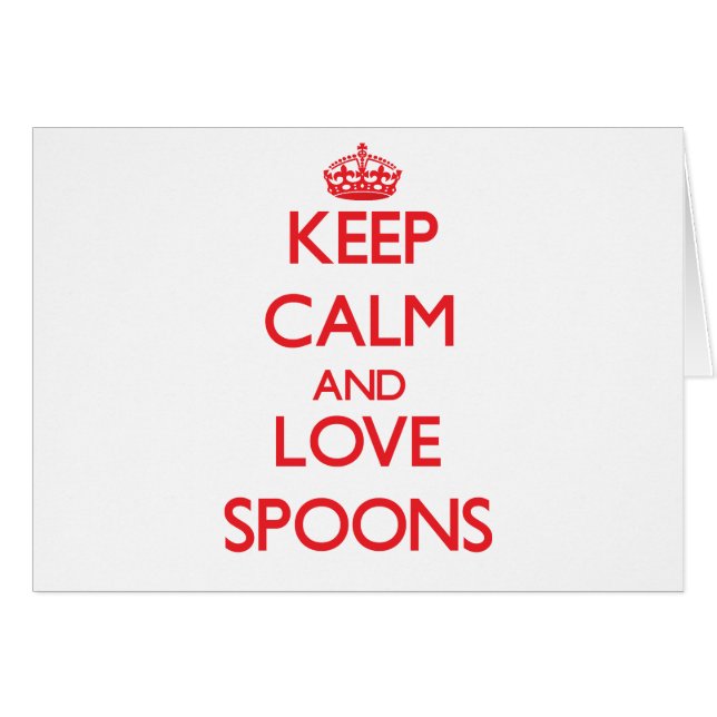 Hou je rustig en hou van Spoons (Voorkant Horizontaal)