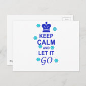 Hou je rustig en laat het los. briefkaart (Voorkant / Achterkant)