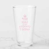 Hou je rustig en laat oma het Moederdag aan doen Glas (Achterkant)
