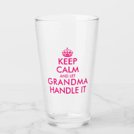 Hou je rustig en laat oma het Moederdag aan doen Glas