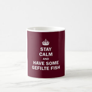 Hou je rustig en laat wat Gefilte Fish eten halen Koffiemok