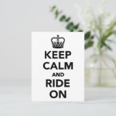 Hou je rustig en loop door briefkaart (Staand voorkant)