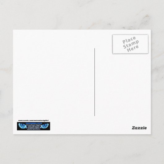 Hou je rustig en loop door briefkaart (Achterkant)