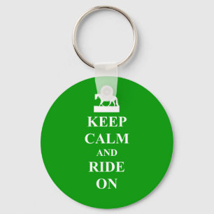 Hou je rustig en loop door sleutelhanger