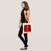 Hou je rustig en loop door tote bag (Voorkant (model))